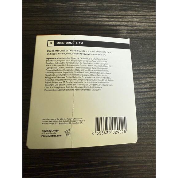 6/$25 NIB Paula's Choice C5 Super Boost Moisturizer Travel Size 0.10oz/3ml - Picture 3 of 5
